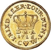 1 Rixdaler / ½ Courant Ducat - Frederik IV reverse image
