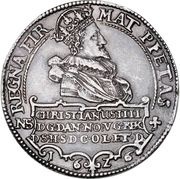 1 Speciedaler - Christian IV Bust type I; Oval provincial shields obverse image