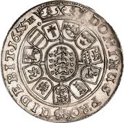 1 Speciedaler - Frederik III, Denmark, 1655-1656 reverse image