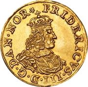 ½ Dukat - Frederik III Cross monogram type 3 obverse image