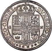 1 Speciedaler - Frederik III, Denmark, 1667 reverse image