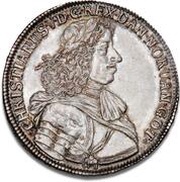 1 Speciedaler - Christian V Accession obverse image