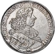 1 Speciedaler - Christian V Danish East India Co. Trade coinage obverse image