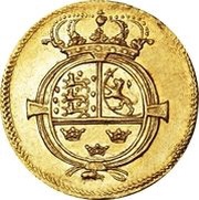 ½ Dukat - Christian V, Denmark, 1696 reverse image