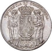 1 Speciedaler - Frederik V Coronation, Denmark, 1747 reverse image
