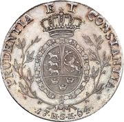 1 Speciedaler - Frederik V Type I, Denmark, 1764-1765 reverse image