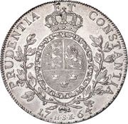 1 Speciedaler - Frederik V Type III, Denmark, 1764-1765 reverse image