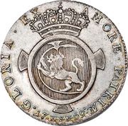 1 Speciedaler - Christian VII Norwegian Lion type; Rethwitsch Mint, Denmark, 1768-1769 reverse image