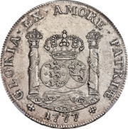 1 Piastre - Christian VII Danish Asiatic Company Trade Coinage, Denmark, 1777 reverse image