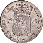 1 Albertsdaler Trade coinage, Denmark, 1781-1796 reverse image