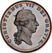 1 Speciedaler - Christian VII Copper pattern strike obverse image