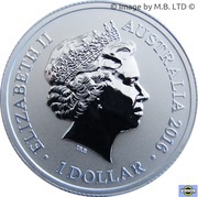 1 Dollar - Elizabeth II 4th Portrait - Alphabet Collection - Letter M - Silver Proof obverse image