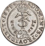 2 Krone - Frederik III Victory over Swedish army - Type 3 obverse image