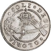2 Krone - Frederik III Victory over Swedish army - Type 3, Denmark, 1659 reverse image