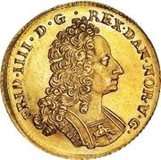 2 Rixdaler / 1 Courant Ducat - Frederik IV obverse image