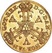 12 Mark "Stråledukat" - Frederik V obverse image