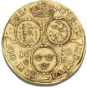 1 Ducat - Frederik III, Denmark, 1669-1670 reverse image