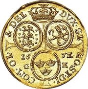 1 Ducat - Christian V, Denmark, 1671-1674 reverse image
