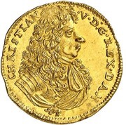 1 Ducat - Christian V Frederiksborg Fortress obverse image