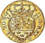 1 Ducat - Christian V, Denmark, 1691 reverse image