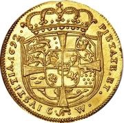 1 Ducat - Christian V, Denmark, 1692 reverse image