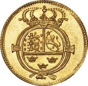 1 Ducat - Christian V, Denmark, 1696 reverse image