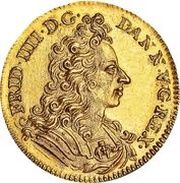 1 Ducat - Frederik IV Christiansborg; "GUINEA" in exergue obverse image