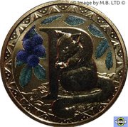 1 Dollar - Elizabeth II 4th Portrait - Alphabet Collection - Letter P reverse image