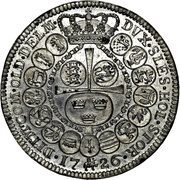 3 Krone - Frederik IV White metal pattern reverse image
