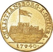 1 Ducat - Christian VI Christianborg; type II, Denmark, 1738-1740 reverse image