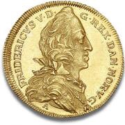 1 Ducat - Frederik V Death of Christian VI and Accession of Frederik V obverse image