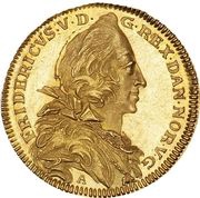 1 Ducat - Frederik V Danish Asiatic Co. Gold obverse image