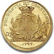 1 Ducat - Frederik V, Denmark, 1747 reverse image