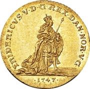 1 Ducat - Frederik V Coronation obverse image