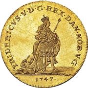 1 Ducat - Frederik V Christiansborg obverse image
