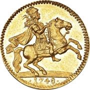 1 Ducat - Frederik V reverse image