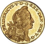 1 Ducat - Frederik V obverse image
