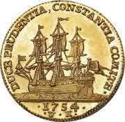 1 Ducat - Frederik V, Denmark, 1753-1756 reverse image