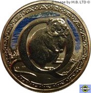 1 Dollar - Elizabeth II 4th Portrait - Alphabet Collection - Letter Q reverse image