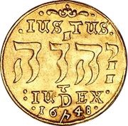 2 Ducats - Christian IV Hebræermønt, Denmark, 1644-1648 reverse image