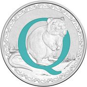 1 Dollar - Elizabeth II 4th Portrait - Alphabet Collection - Letter Q - Silver Proof, Australia, 2015-2017 reverse image