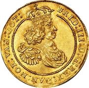 2 Ducats - Frederik III Ship; second type obverse image