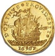 2 Ducats - Frederik III, Denmark, 1667 reverse image