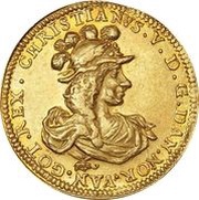 2 Ducats - Christian V Christiansborg Fortress obverse image