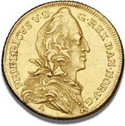 2 Ducats - Frederik V Death of Christian VI and Accession of Frederik V obverse image