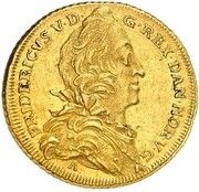2 Ducats - Frederik V Armored bust obverse image