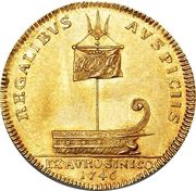 2 Ducats - Frederik V Danish Asiatic Co. Gold reverse image