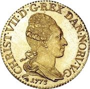 1 Christian d'Or - Christian VII obverse image