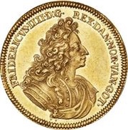 5 Ducats - Frederik IV Christiansborg obverse image