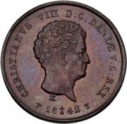 ⅕ Rigsbankskilling - Christian VIII obverse image